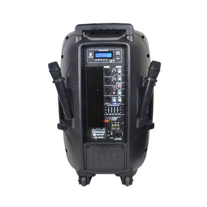 Crown Portable Speaker 600W 15 Inches Woofer + 12 x7 Inches Tweeter 2 Way 4-8 Ohms Portable Sound System PRO-5008