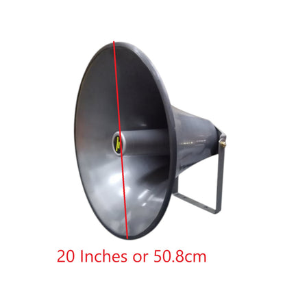 Crown 20 Inches Trumpet Horn with Bracket Outhorn and Core 50.4cm Diameter