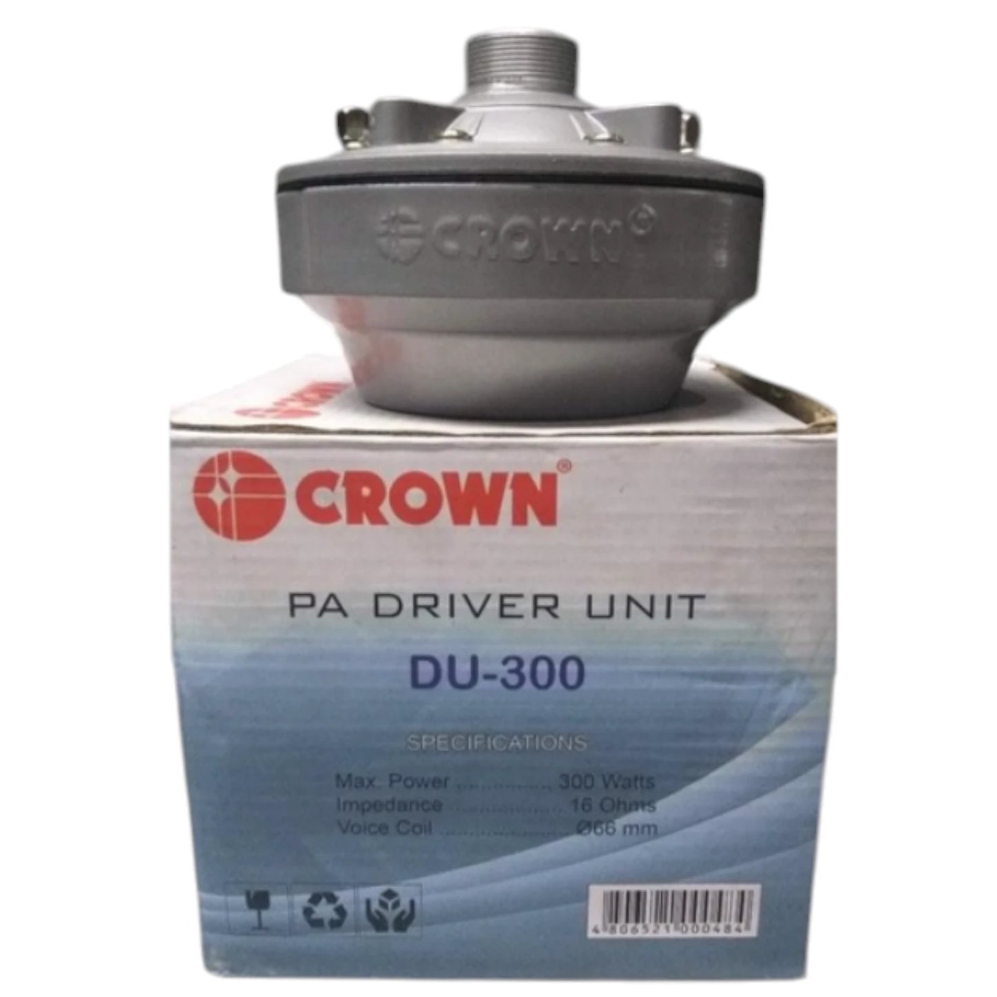 Crown 300W Driver Unit Public Address Driver 16 Ohms Voice Coil 66mm
