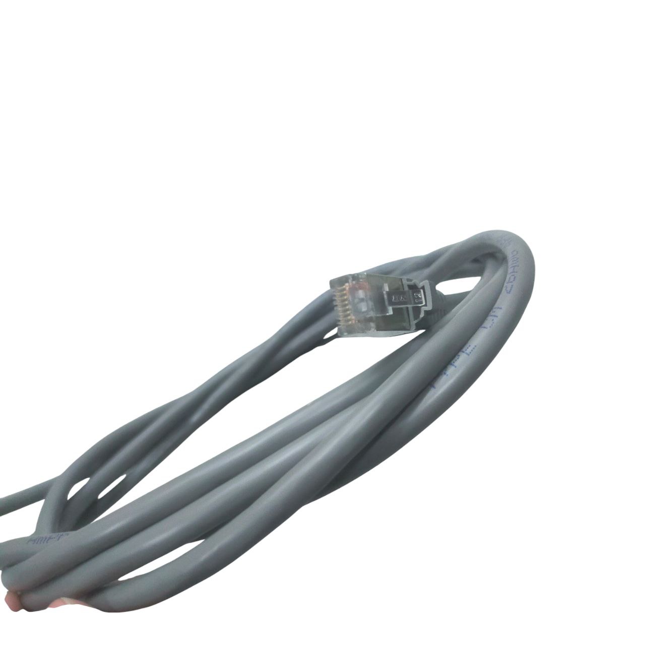 Deluxe Cat 6 UTP Patch Cord Cable Metal 24AWG 2.5 Meters Gray