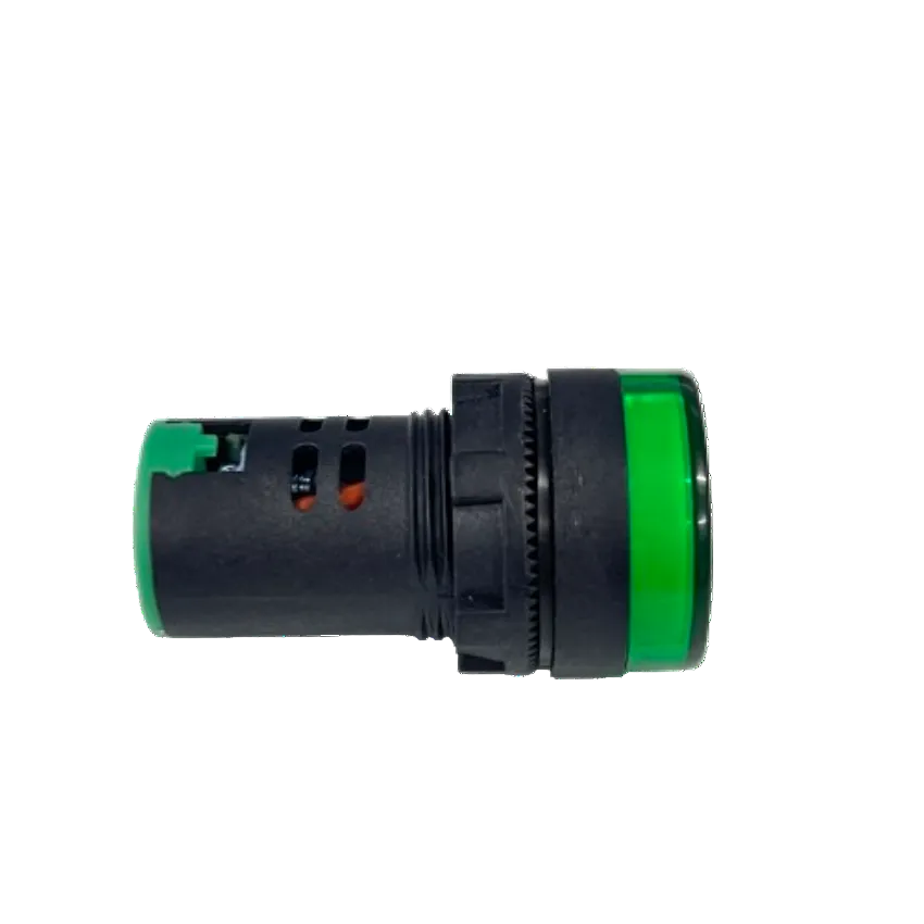 A black plastic garden hose connector fitting with bright green end caps, shown against a plain white background.