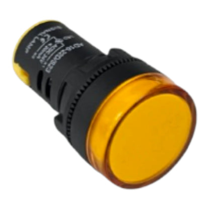 Denko LED Pilot Lamp 22mm 24V Panel Pilot Light Indicator Yellow Electx Electrical Supply