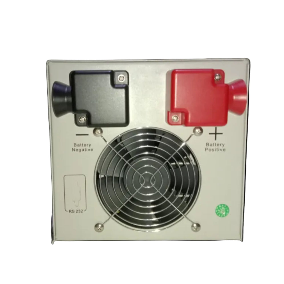 Denko 3000W Inverter 24VDC to 220V AC with cooling fan and battery positive and negative terminals