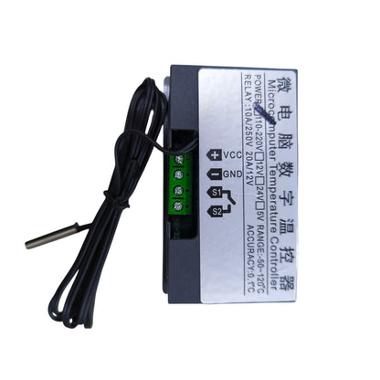 Digital Thermostat Controller 220V -50 to 130 Degrees Celsius, Hot or Cold Normally Open / Normally Close W3230
