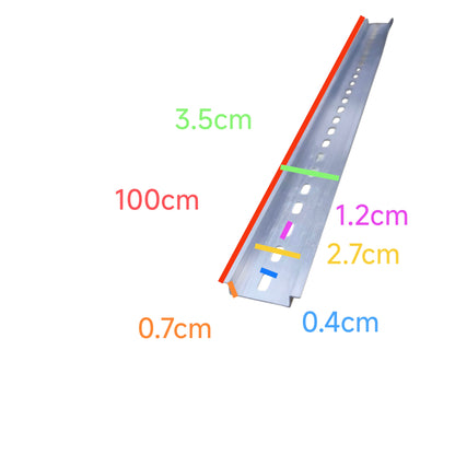 Din Rail Aluminum 1 Meter x 35mm Electx Electrical Supply