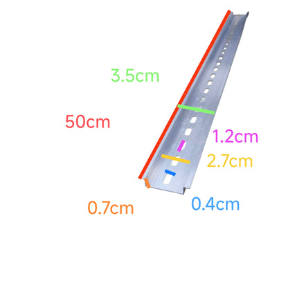 Din Rail Aluminum 35mm x 0.5 Meter Electx Electrical Supply