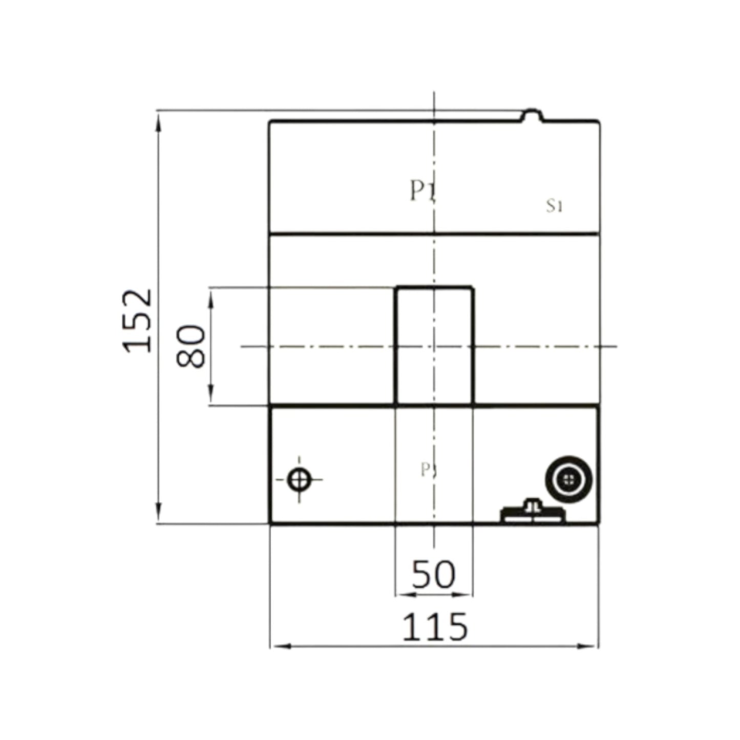 Dixsen 1000:5A Split Core Current Transformer Class 0.5 Burden 5.5 Window Size 50 x 80mm DBP-58 1000:5