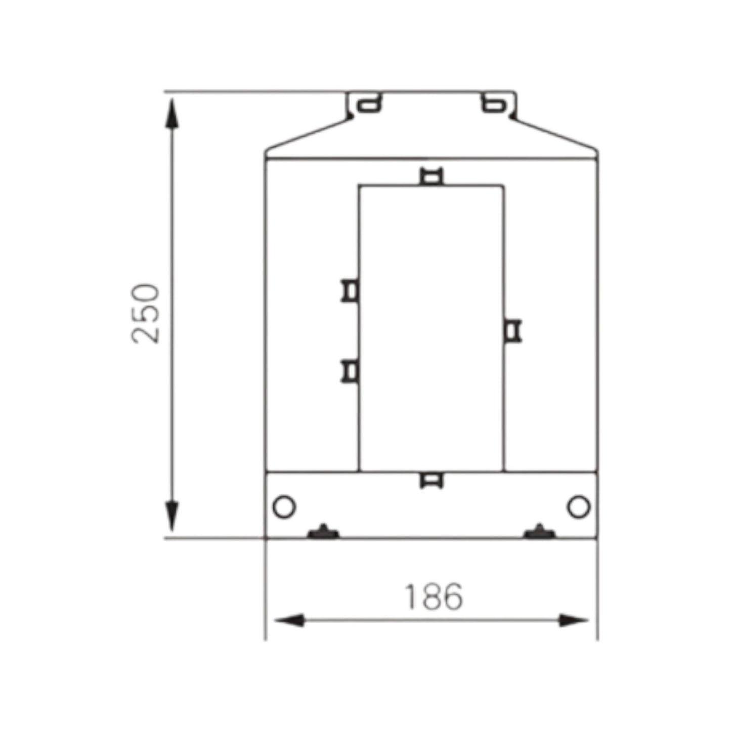 Dixsen 2000:5A Split Core Current Transformer Class 0.5 Burden 10 Window Size 81 x 160.5mm DBP-816 2000:5