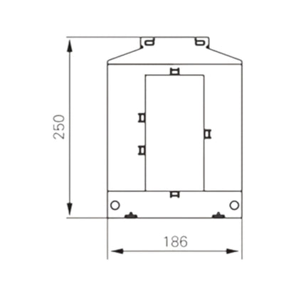 Dixsen 5000:5A Split Core Current Transformer Class 0.5 Burden 20 Window Size 81 x 160.5mm DBP-816 5000:5