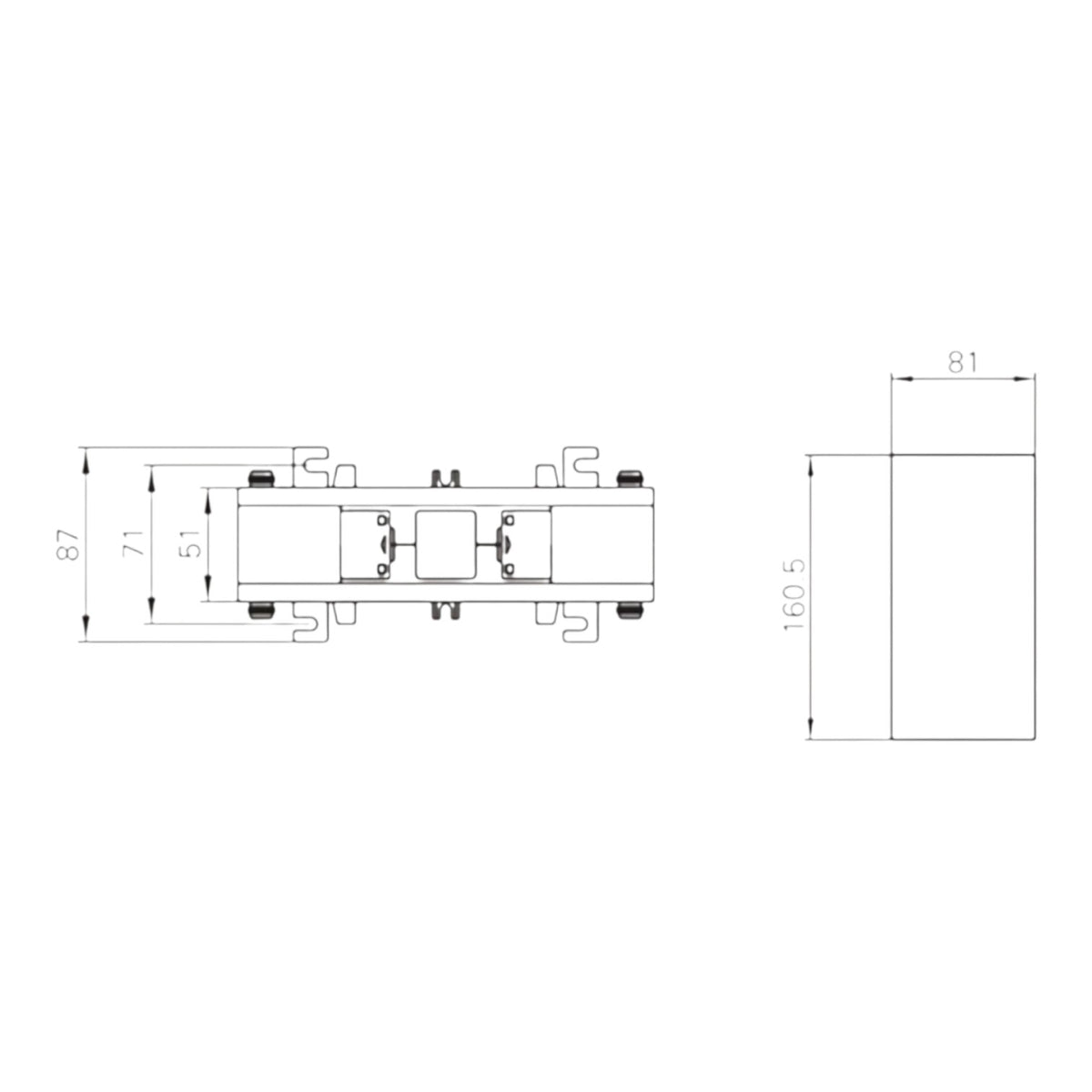 Dixsen 6000:5A Split Core Current Transformer Class 0.5 Burden 20 Window Size 81 x 160.5mm DBP-816 6000:5 DBP-8166000/5A I Electx Electrical Supply