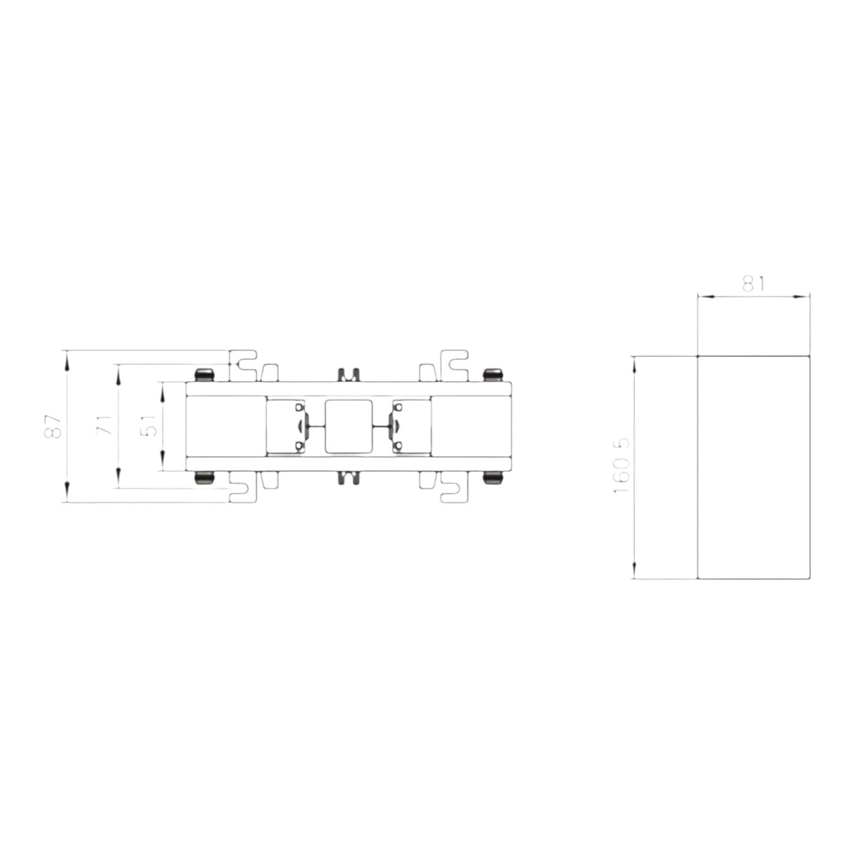 Dixsen 6000:5A Split Core Current Transformer Class 0.5 Burden 20 Window Size 81 x 160.5mm DBP-816 6000:5 DBP-8166000/5A I Electx Electrical Supply