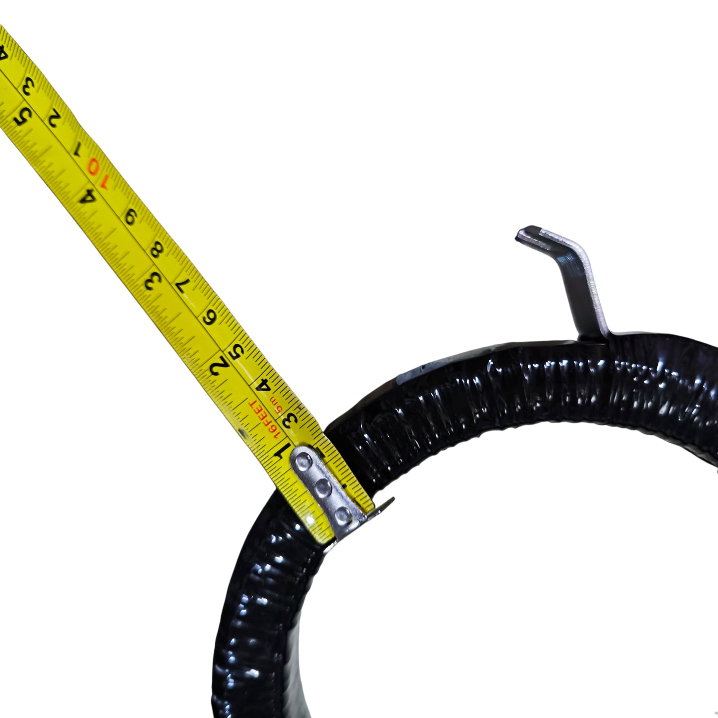 Black hose with a yellow measuring tape around it on a white background Dixsen Current Transformer MR-125 2500:5A Donut Type Electx Electrical Supply