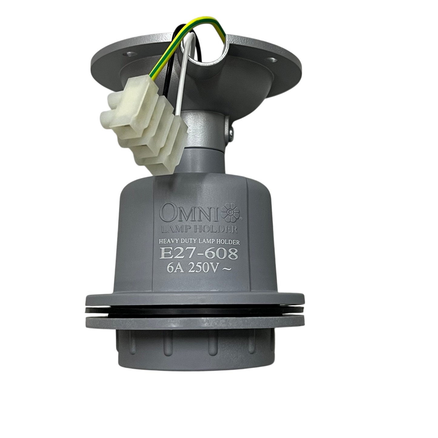 Omni Heavy Duty Lamp Holder E27, Outdoor E27 Socket  Straight Lamp Holder