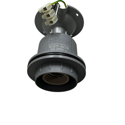 Omni Heavy Duty Lamp Holder E27, Outdoor E27 Socket  Straight Lamp Holder