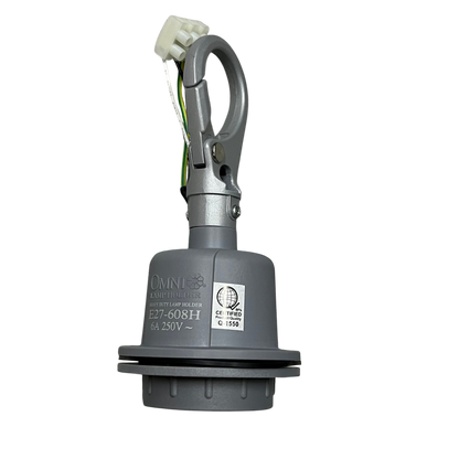 Omni Heavy Duty Lamp Holder E27, Outdoor E27 Socket  Straight Lamp Holder with Hook