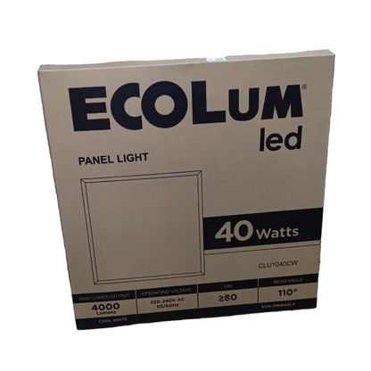 Ecolum 40W LED Panel Light 60cm x 60cm Electx Electrical SUpply