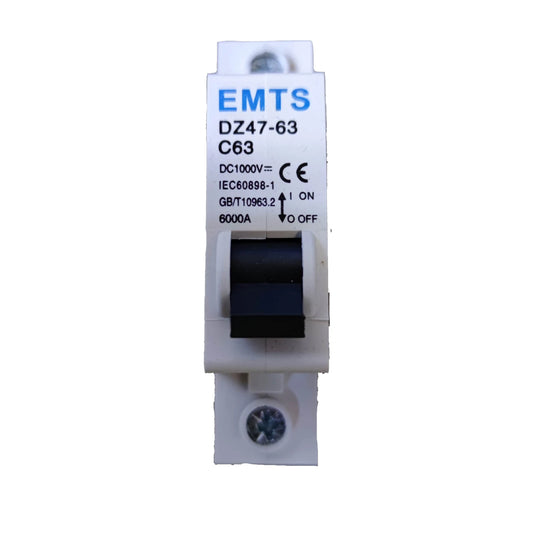 Electrical switch with EMTS branding on a white background