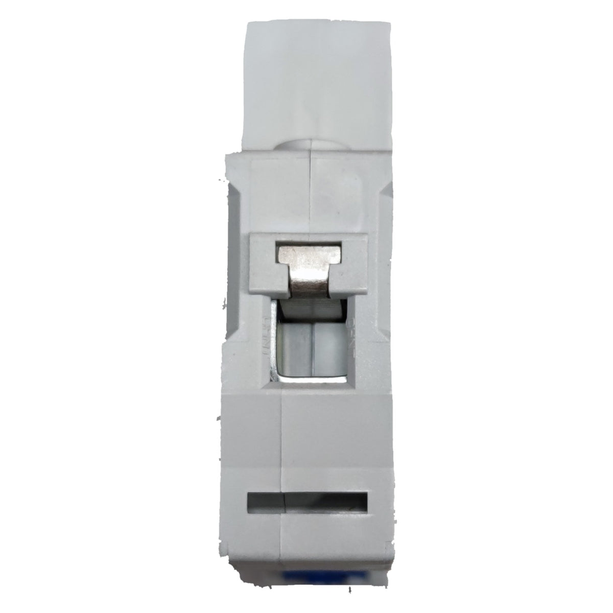 Electrical circuit breaker on a white background