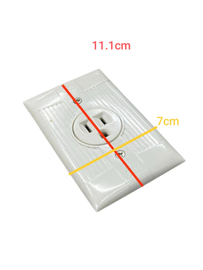 Eagle 1 Gang Outlet with Plate Cover White or Cream 15A 250V 817/131-C