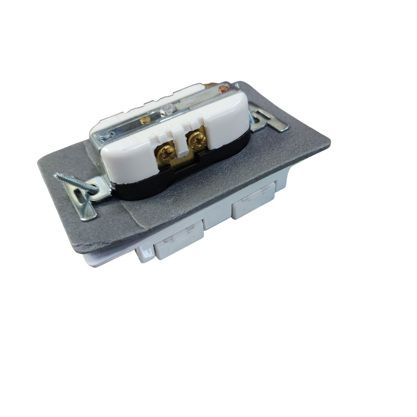 Eagle 2 Gang Weatherproof Universal Outlet with Ground 15A 220V Electx Electrica Supply CAT1962 828B