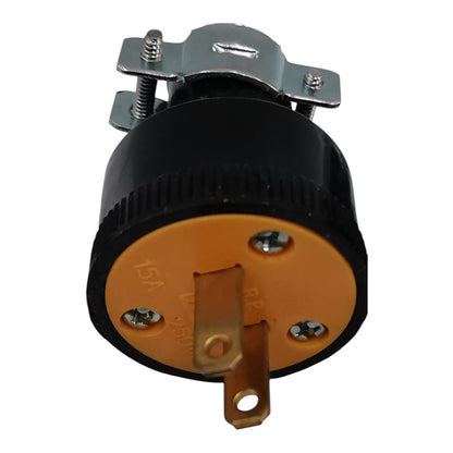 Eagle Heavy Duty Rubber Plug 2 Prong Flat Pin 15A 250V CAT 1723