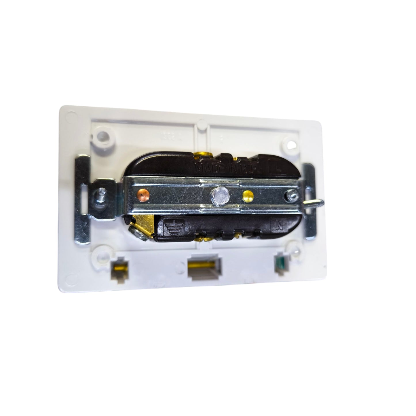 Eagle Weatherproof 2 Gang Tandem Outlet with Ground White 15A 250V CAT1962877-IC Electx electrical Supply