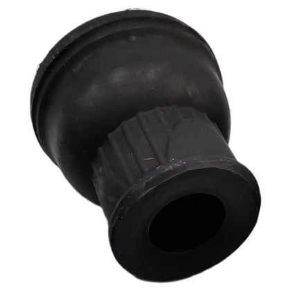 A black rubber or plastic plumbing fitting, likely a bellows or adapter, shown on a plain white background.