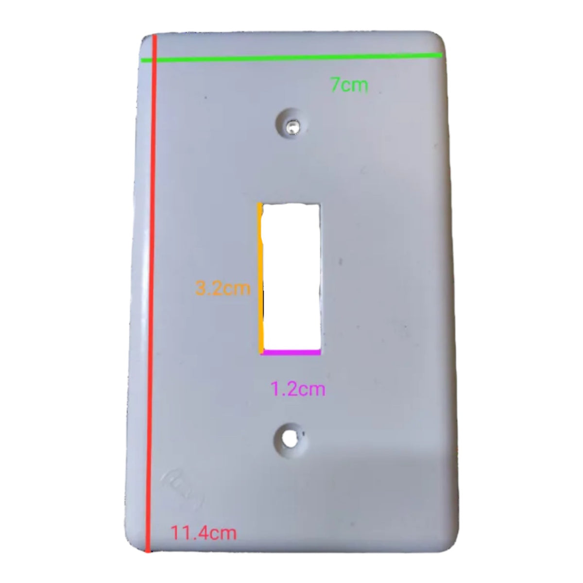 Eagle 1 Gang Plate 1 Gang Device Plate Cover Vertical Switch EAGLE1GANGPLATE - photo 2