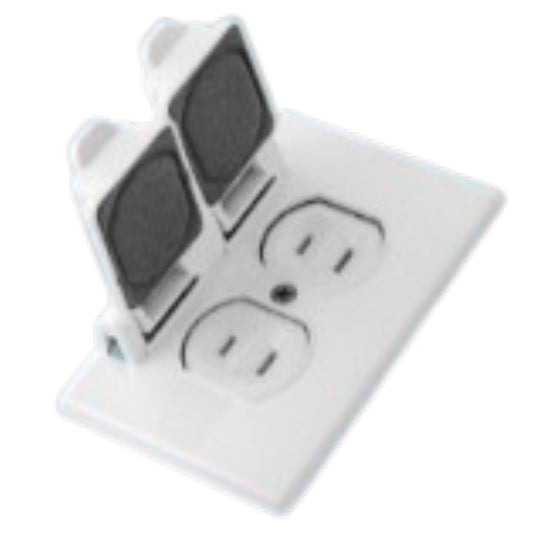 Eagle 2 Gang 15A 250V Parallel Duplex Flat Pin Weatherproof Outlet Outdoor Plate w/ Snap Cover 1961/733C