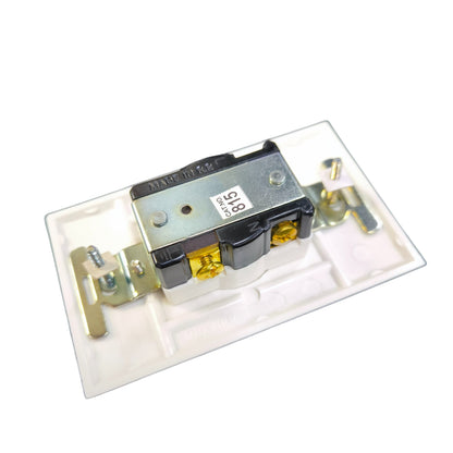 Eagle Range Outlet 1 Gang with White Plate Cover 20A 250V 815-C 1131C