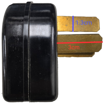 Eagle Range Plug 50A 250V Bakelite Type