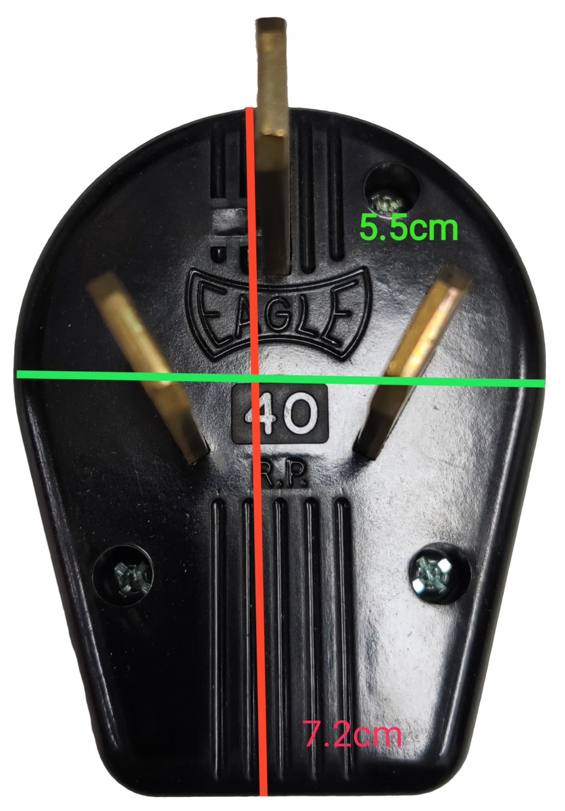 Eagle Range Plug 50A 250V Bakelite Type