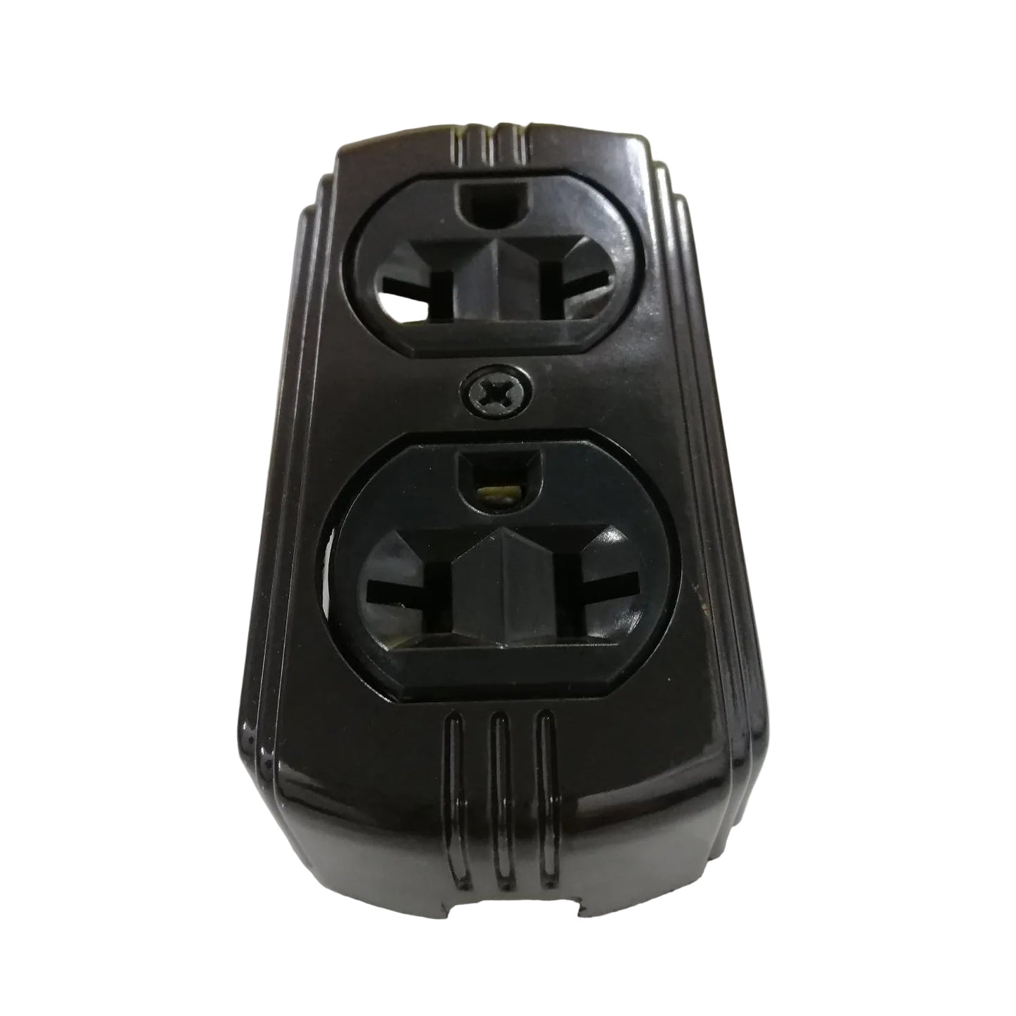 Eagle Surface Mount 2 Gang T-Slot Outlet with Ground,2 Pole 3 Wire Outlet 15A 250V CAT 78I