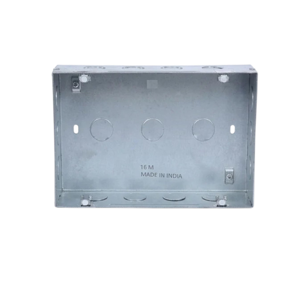 Black rectangular object on a white background