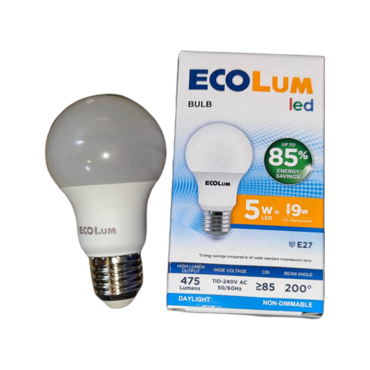 Ecolum 5W LED Bulb E27 220V 6500K Daylight CBI205DL