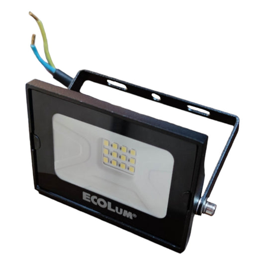 LED flood light with 'Ecolum' branding on a white background