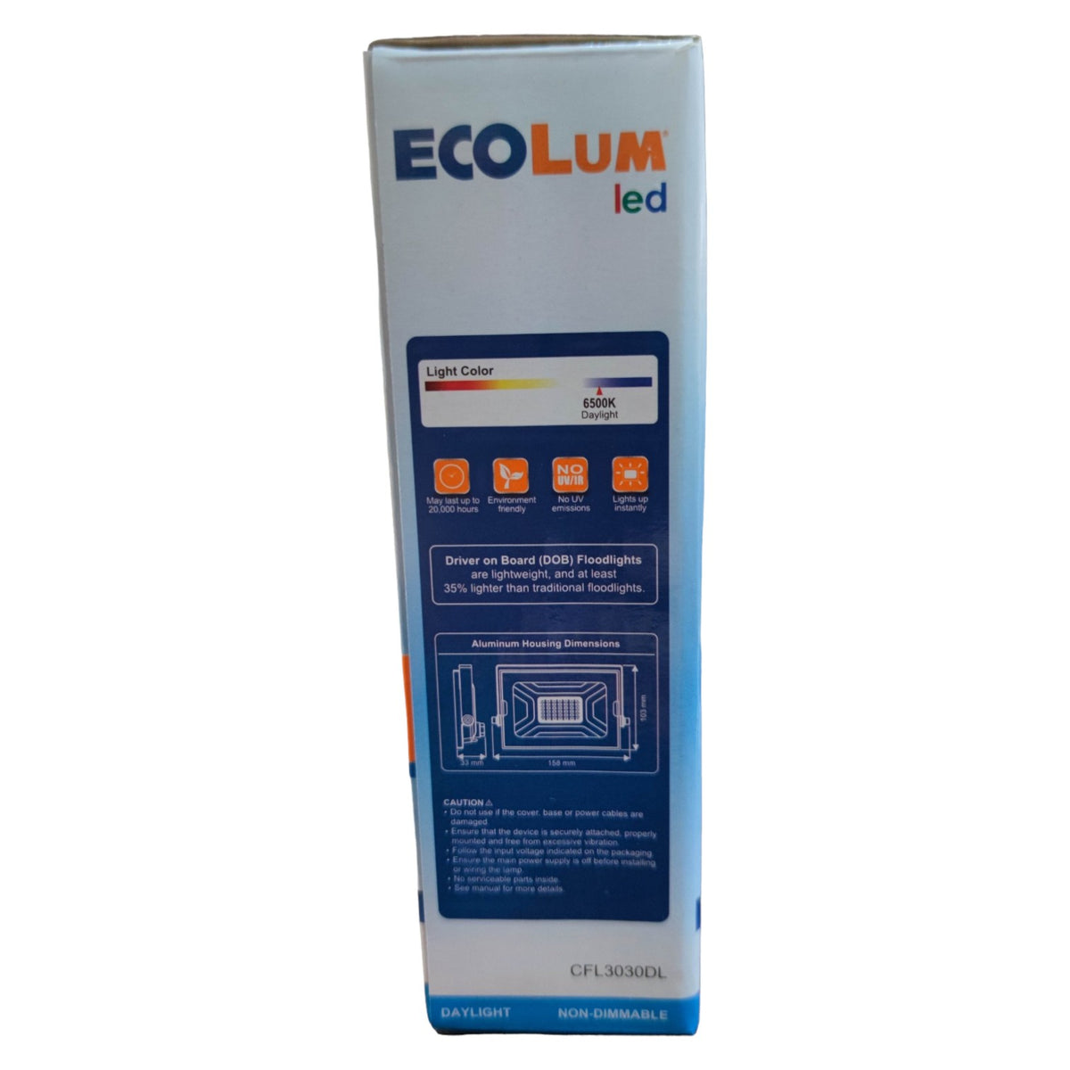 Ecolum 30W LED Flood Light 220V 6500K