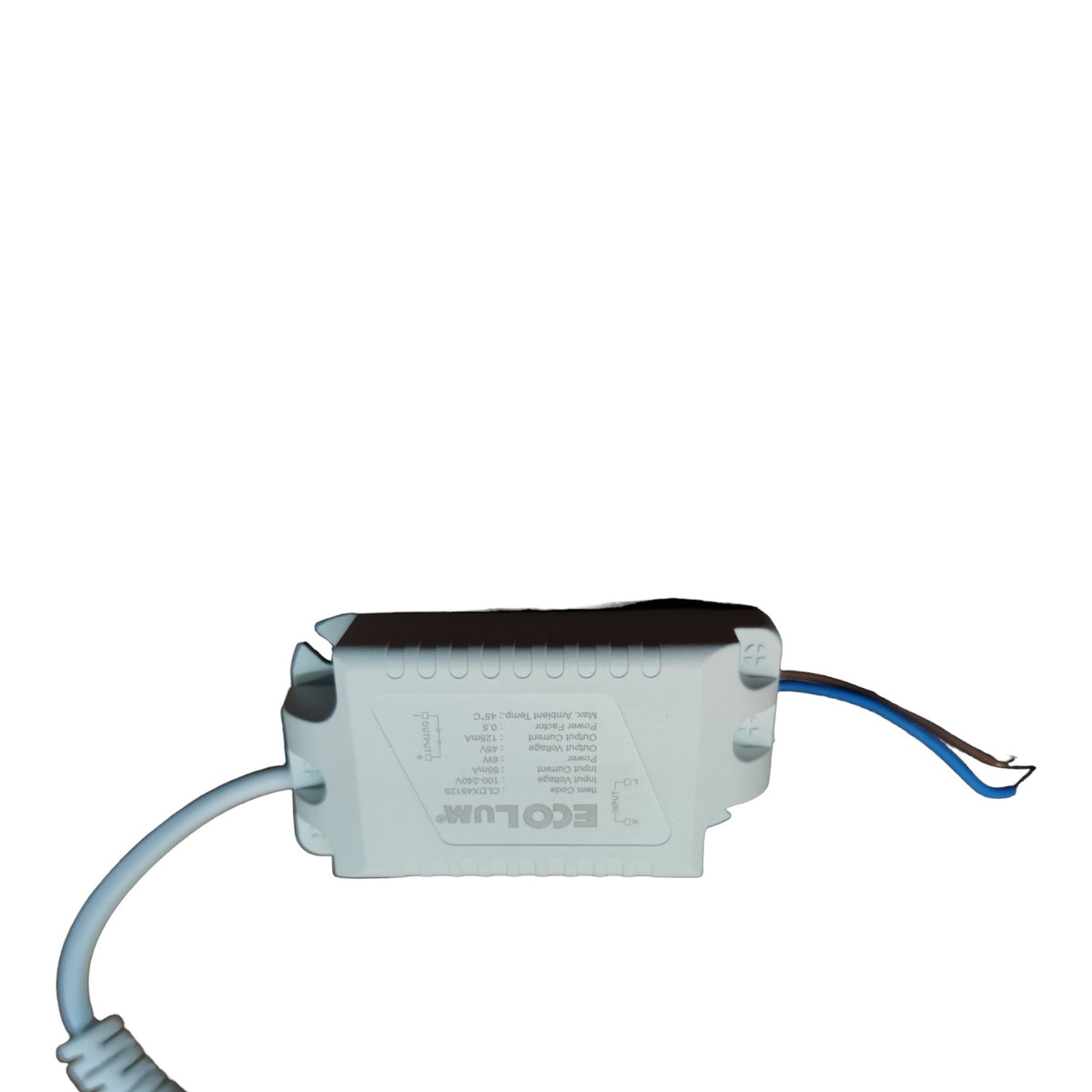 Electrical component with wires on a white background