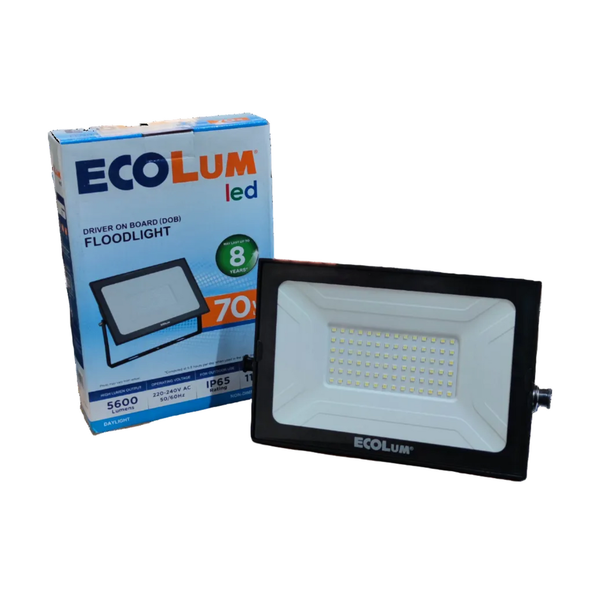 Ecolum 70W LED Flood Light 220V 6500K Daylight