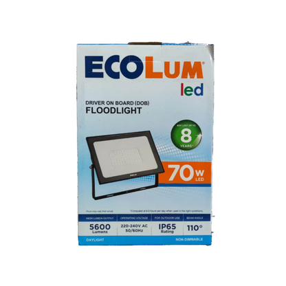 Ecolum 70W LED Flood Light 220V 6500K Daylight
