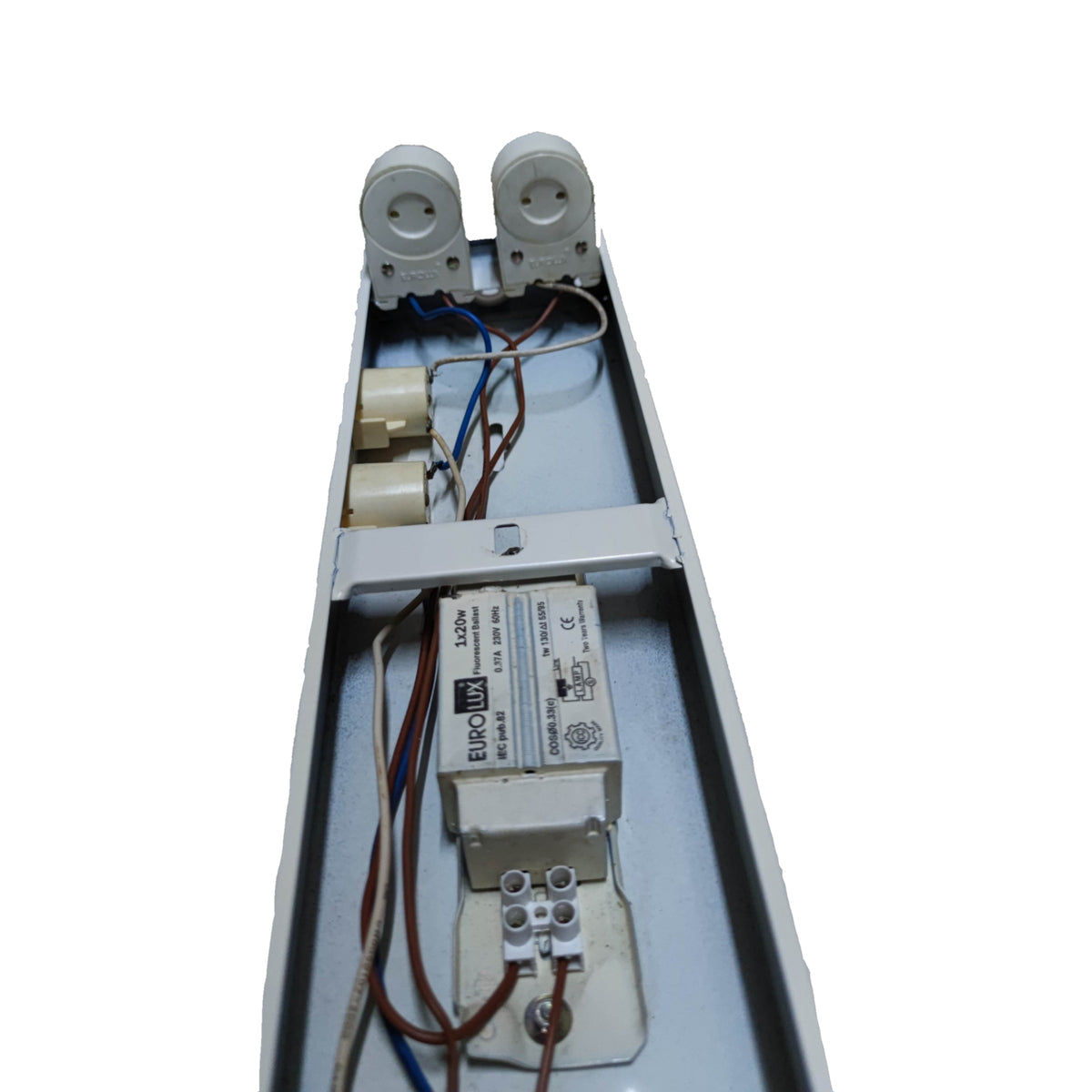 Eurolux 2x20W Box Type Fluorescent Fixture with Starter