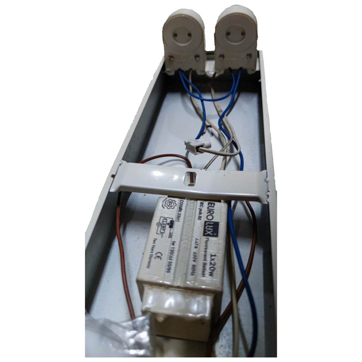 Eurolux 2x20W Box Type Fluorescent Fixture 220V