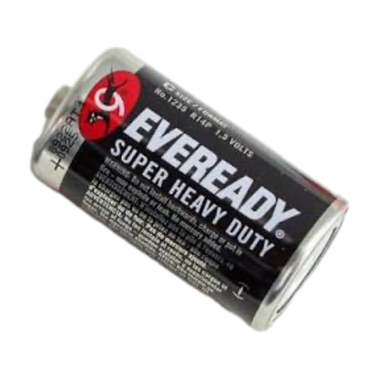 Eveready  Size C Battery Black 1.5V DC Carbon Zinc 1235R14