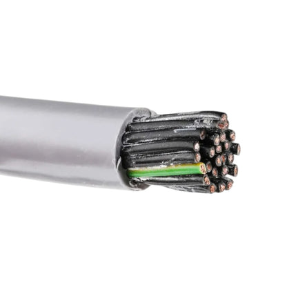 Helukabel Control Cable 1.5mm AWG 16 Un Shielded Available in 25, 18, 12, 8, 7, 6, 5, 4, 3 and 2 Cores in Different Lengths 300V AC / 500V AC Oil Resistant, Flame Retardant Acc DIn VDE 0482-332-1-2 IEC 60332-1-2, Class 5
