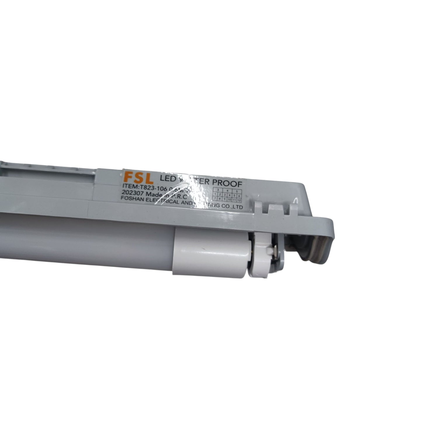 LED light bar with ESL branding on a white background