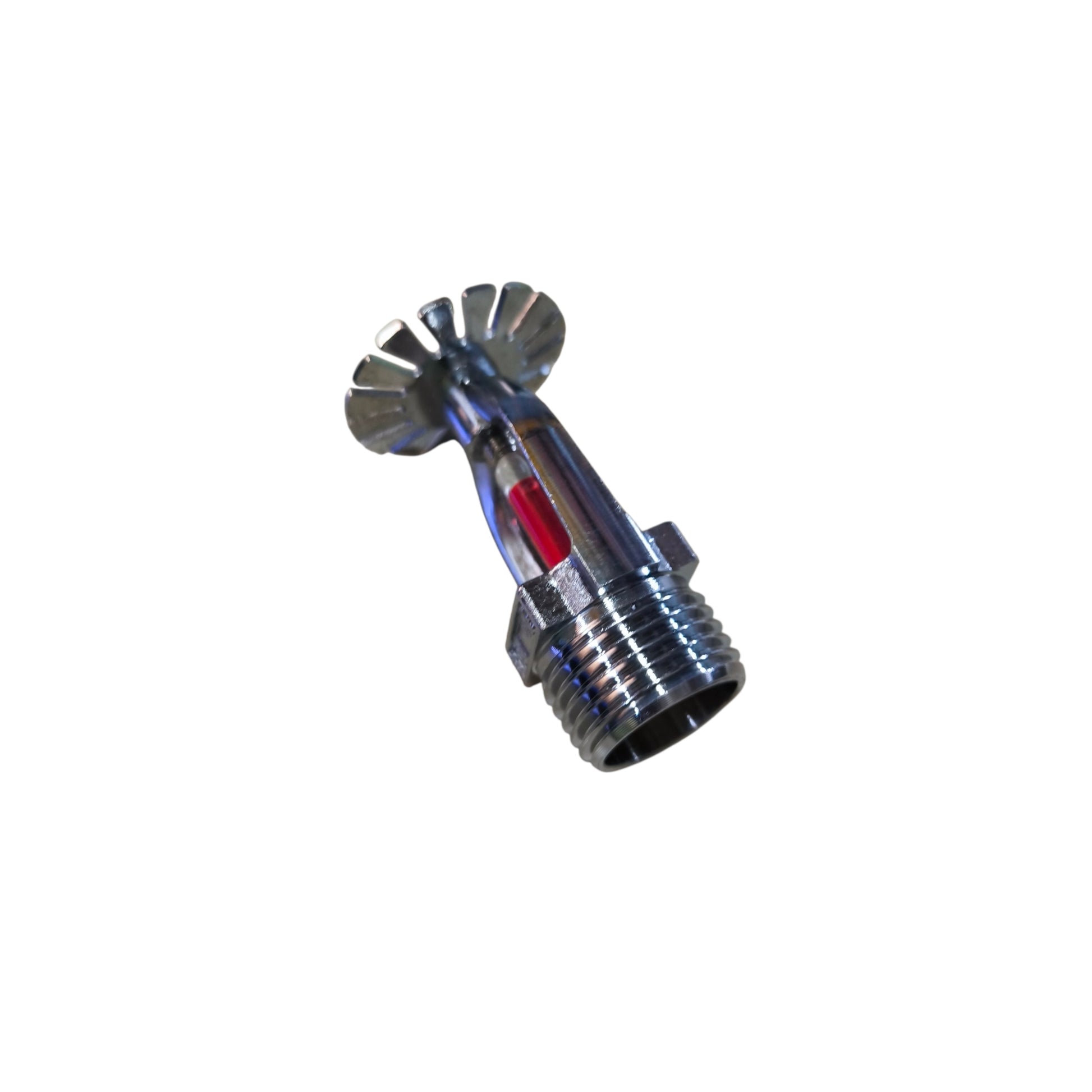 Metallic exhaust pipe on a white background