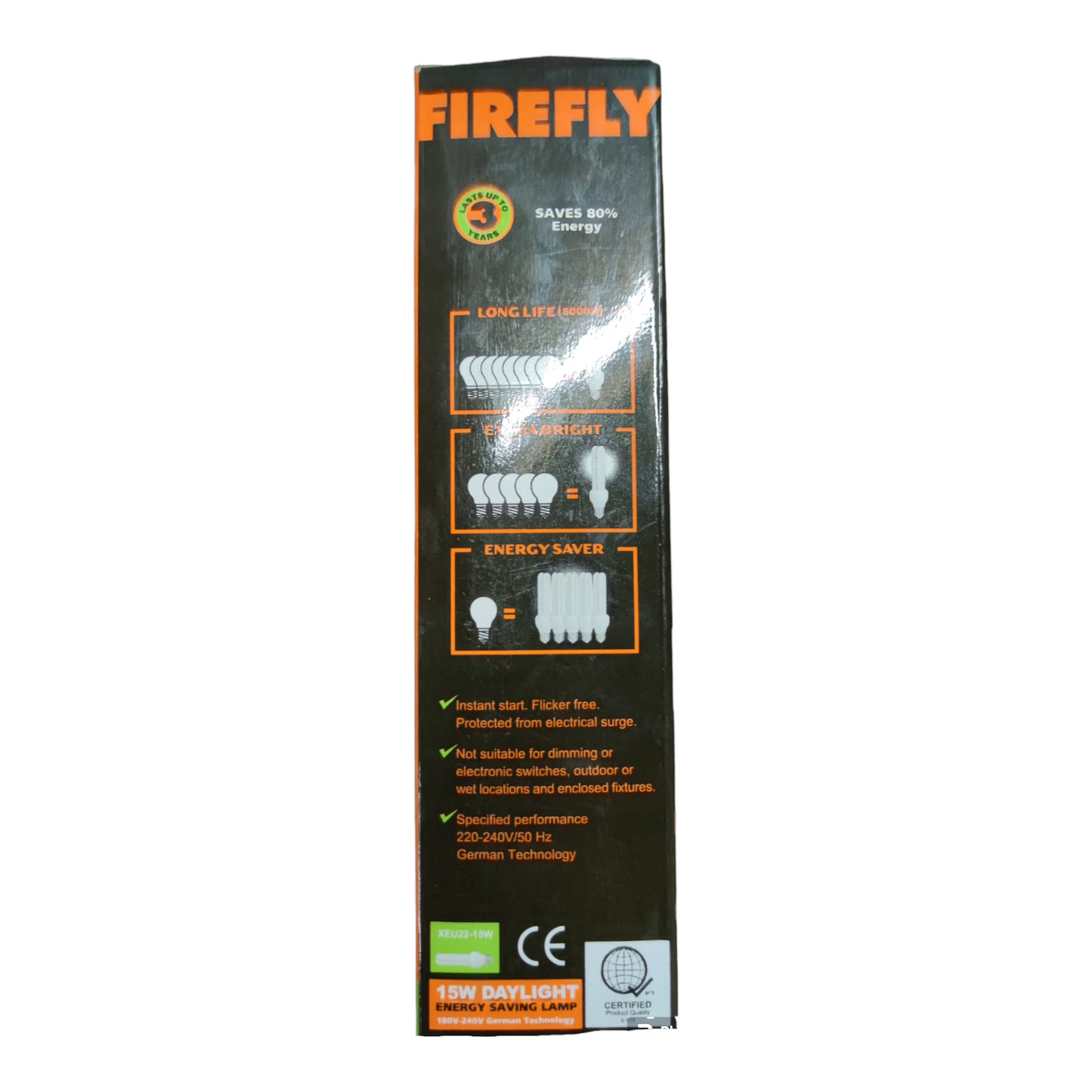 Firefly 15W CFL E27 220V 2U Available In Cool White Warm White and Daylight