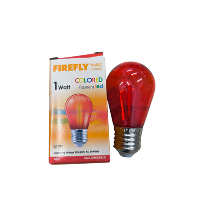 Firefly 1W LED Filament Bulb E27 220V EBST80 Available In Blue, Red, Green, Yellow and Warm White