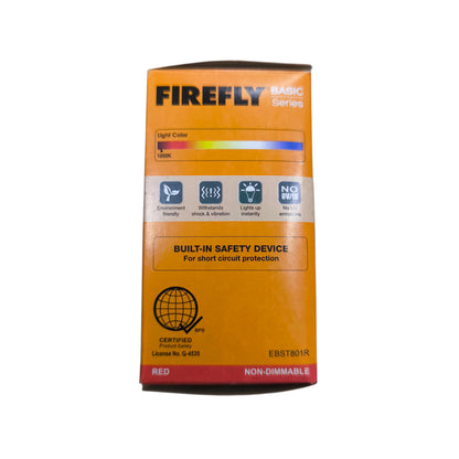 Firefly 1W LED Filament Bulb E27 220V EBST80 Available In Blue, Red, Green, Yellow and Warm White