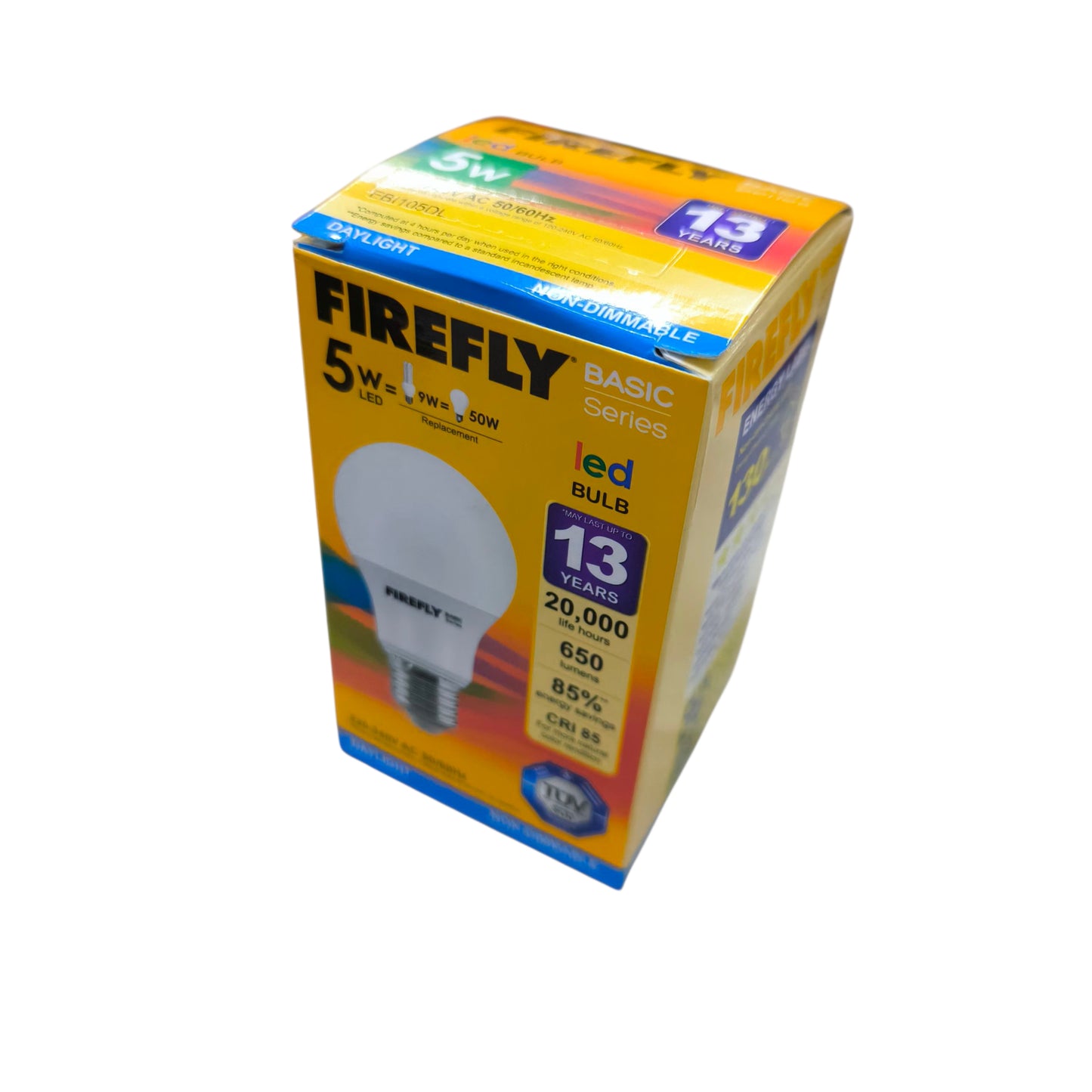 Firefly 5W LED Lamp E27 220V Daylight 6500K EBI105DL Electx Electrical Supply